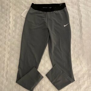 NWT NIKE Sz S Bliss Victory Slim Training Pilates Pants gray